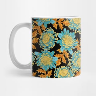 Chrysanthemum floral pattern Mug